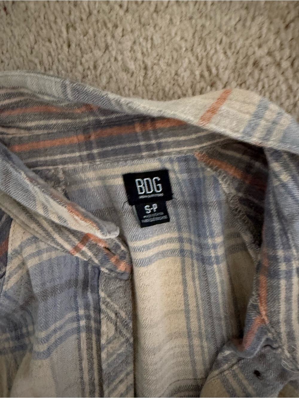 BDG Urban Outfitters Plaid Lightweight Oversized Button Down Shirt - Picture 2 of 2